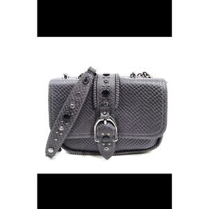 Long Champ Black leather cross body bag